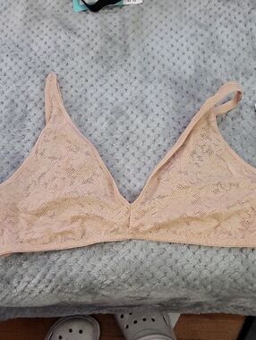 Nwt State Of Day Lace Bralette - Large - Nude